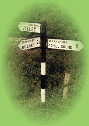 Achill Sound Sign Post